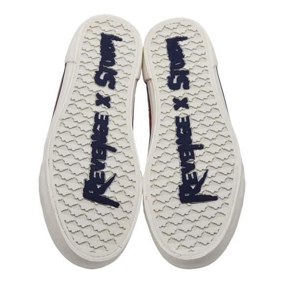 NEW Revenge x Storm Vol 2 HIGH TOP SNEAKERS Mens 11 Red Navy Lightning Bolt BOX - Picture 4 of 16